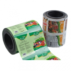 China Manufacturer Packaging Food Grad Roll Wrap Laminated Foil Roll Film For Sachet Packaging Food