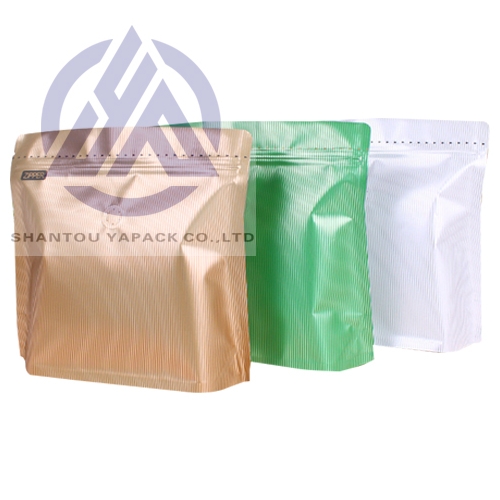 Colorful Blank Stand Up Coffee Packaging Bag In Stock