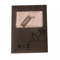 Custom printed eco-friendly kraft paper pouch bag underwear clothes packaging paper envelope