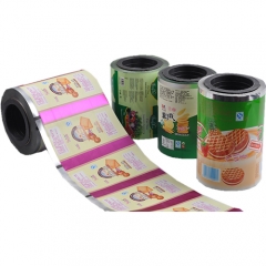 Custom printing multi-layer biscuit sachet packaging film plastic food packaging film