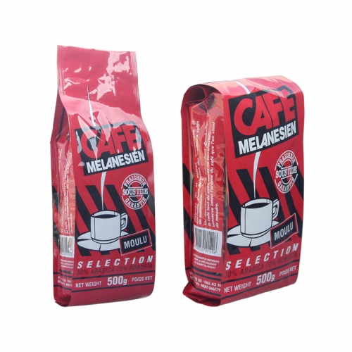 Melanesian cafe bag side gusset aluminum foil heat sealing packaging coffee bag 500g