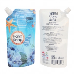 Hand Soap Refill Spout Pouch Care Liquid Packaging Bag 400ml