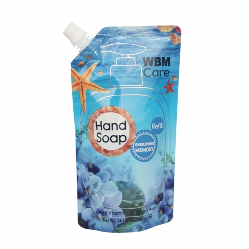 Hand Soap Refill Spout Pouch Care Liquid Packaging Bag 400ml
