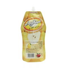 Doypack Stand Up Pouch Plastic Packaging For Said Pear 1 Liter Drink With Spout Top