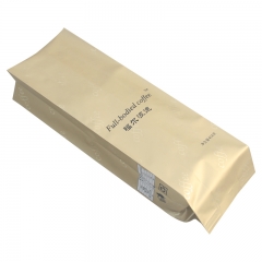 Golden Plant Side Gusset Packaging Pouch Coffee Bag For Coffee Bean