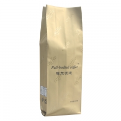 Golden Plant Side Gusset Packaging Pouch Coffee Bag For Coffee Bean