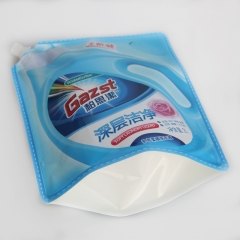 Custom Printed Washing Power Bag Laundry Detergent Refill Packaging PA/PE Stand Up Pouches With Spout