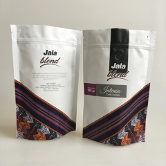 Jala Blend Custom Print Zipper One Way Valve Stand Up Coffee Bag for 225 gram bean YAPACK