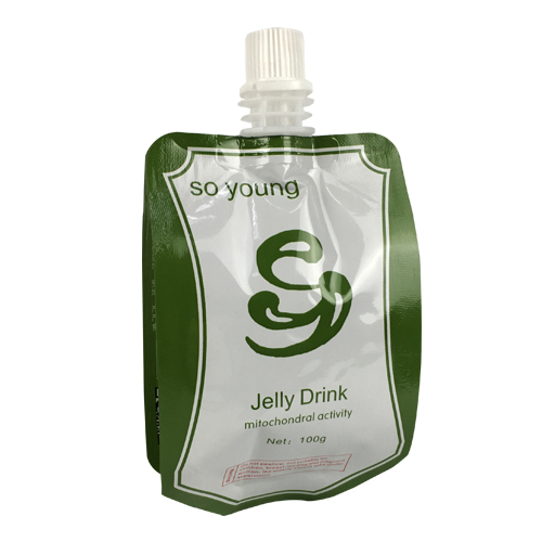 soy young milk drink jelly bag/4 Side heat sealing spout bag