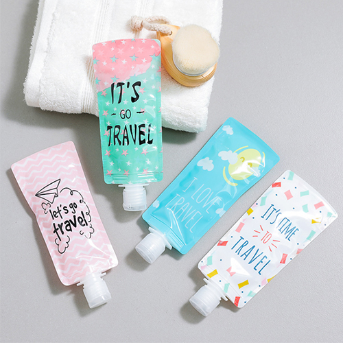 Travel Lotion Container Squeeze Spout Pouch Storage Refillable Bag Shampoo Liquid Soap Wash Cream Portable YAPACK