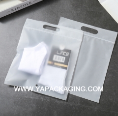 YaPack Custom frosted slide zippers lock clothing packing bag plastic bags