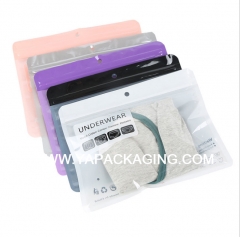 YaPack custom pvc zipper plastic bag for clothing ,plastic packaging bag , zipper bag with logo