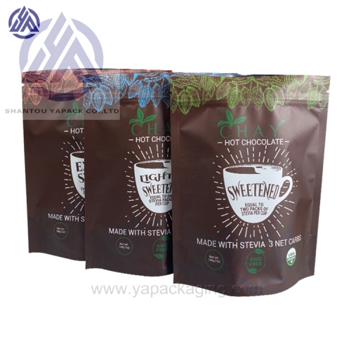 YAPACK Custom Printed 7oz 8oz 16oz Stand Up Coffee Bag With Valve